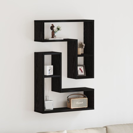 Estanterías 2 pcs de roble negro 50x15x85 cm de madera compuesta von , Regale und Regale - Ref: Foro24-862651, Preis: 39,35 €...