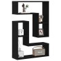 Estanterías 2 pcs de roble negro 50x15x85 cm de madera compuesta von , Regale und Regale - Ref: Foro24-862651, Preis: 39,35 €...