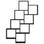 Armario de pared negro roble 90x15x119,5 cm de madera de , Estantes y estanterías - Ref: Foro24-862650, Precio: 56,77 €, Desc...