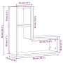 Estanterías 2 pcs de roble negro 50x15x85 cm de madera compuesta von , Regale und Regale - Ref: Foro24-862651, Preis: 39,35 €...