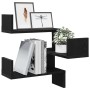 Estantes 2 piezas Negro Roble 40x40x49,5 cm Madera by , Shelves and shelves - Ref: Foro24-862653, Price: 42,27 €, Discount: %