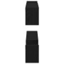 Estante montado en la pared de 2 piezas de roble negro 100x15x70 cm de madera elaborada von , Regale und Regale - Ref: Foro24...