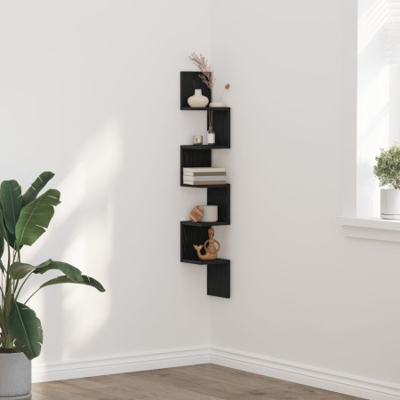 Estante de esquina Negro Roble 20x20x127,5 cm Madera Elaborada von , Regale und Regale - Ref: Foro24-862656, Preis: 33,98 €, ...