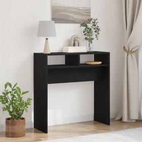 Mesa Consola Roble Negro - 78x30x80 cm - Hecha de