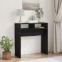 Mesa Consola Roble Negro - 78x30x80 cm - Hecha de Madera Elaborada de , Mesas auxiliares - Ref: Foro24-862659, Precio: 51,97 ...