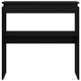 Mesa Consola Negra Roble 80x30x80 cm Madera Ingenierizada de , Mesas auxiliares - Ref: Foro24-862661, Precio: 54,46 €, Descue...
