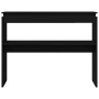 Mesa Consola Negra de Roble 80x30x102 cm de Madera Compensada de , Mesas auxiliares - Ref: Foro24-862662, Precio: 58,36 €, De...