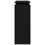 Mesa Consola Negra de Roble 80x30x102 cm de Madera Compensada de , Mesas auxiliares - Ref: Foro24-862662, Precio: 58,36 €, De...