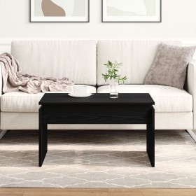 Mesa de café Negra de Roble 68x38x50 cm de Madera Compuesta by , Coffee table - Ref: Foro24-862663, Price: 44,59 €, Discount: %