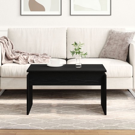 Mesa de café Negra de Roble 68x38x50 cm de Madera Compuesta by , Coffee table - Ref: Foro24-862663, Price: 44,59 €, Discount: %