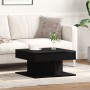 Mesa de café Negra de roble 57x57x30 cm de madera ingenida by , Coffee table - Ref: Foro24-862665, Price: 59,99 €, Discount: %