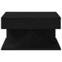 Mesa de café Negra de roble 57x57x30 cm de madera ingenida by , Coffee table - Ref: Foro24-862665, Price: 59,99 €, Discount: %