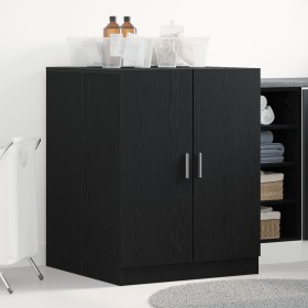 Armario para Lavadora Roble Negro 70,5x71,5x91,5 cm Madera Elaborada von , Zubehör für Waschmaschinen und Trockner - Ref: For...