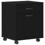 Gabinete Rodante en Roble Negro 45x38x54 cm de Madera von , Schließfächer und Lagerschränke - Ref: Foro24-862670, Preis: 62,0...