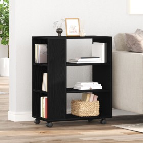 Gabinete Rodante de Roble Negro 60x35x75 cm de von , Schließfächer und Lagerschränke - Ref: Foro24-862671, Preis: 68,57 €, Ra...