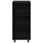 Gabinete Rodante de Roble Negro 60x35x75 cm de von , Schließfächer und Lagerschränke - Ref: Foro24-862671, Preis: 68,57 €, Ra...