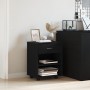 Gabinete en Rueda de Roble Negro 46x36x59 cm Madera Trabajada | Foro24.es | Tu tienda online para hogar, jardín y más Foro24.es