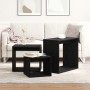 Mesas Nido 3 pcs de Madera Ingenierizada de Roble Negro de , Mesas auxiliares - Ref: Foro24-862675, Precio: 74,85 €, Descuent...