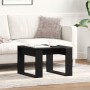 Mesa Auxiliar de Roble Negro - 50x50x35 cm, Hecha de Madera Ingenierada de , Mesas de centro - Ref: Foro24-862679, Precio: 39...