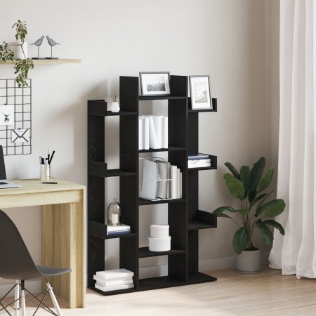 Estante Roble Negro 86x25.5x140 cm Madera by , Bookcases and shelves - Ref: Foro24-862680, Price: 87,73 €, Discount: %