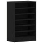 Zapatero Negro Roble 60x35x92 cm Madera de , Zapateros y organizadores de calzado - Ref: Foro24-862684, Precio: 95,52 €, Desc...