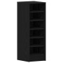 Zapatero Negro Roble 31,5x35x90 cm Madera de alta calidad de , Zapateros y organizadores de calzado - Ref: Foro24-862688, Pre...