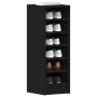 Zapatero Negro Roble 31,5x35x90 cm Madera de alta calidad de , Zapateros y organizadores de calzado - Ref: Foro24-862688, Pre...
