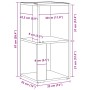 Gabinete Esquinero Negro Roble 33x33x67 cm Madera Elaborada von , Schließfächer und Lagerschränke - Ref: Foro24-862690, Preis...