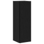 Gabinete Esquinero Negro Roble 33x33x100 cm Madera Elaborada von , Schließfächer und Lagerschränke - Ref: Foro24-862691, Prei...