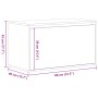 Banco de Hall Negro Roble 80x40x45 cm Madera Elaborada von , Bänke für Hallen und Lager - Ref: Foro24-862701, Preis: 88,16 €,...