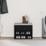 Banco de entrada Negro Roble 60x30x45 cm Madera de , Zapateros y organizadores de calzado - Ref: Foro24-862702, Precio: 60,19...
