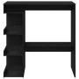 Mesa de Bar de Roble Negro con Estante de Almacenamiento, 100x50x101.5 cm von , Küchen- und Esstische - Ref: Foro24-862705, P...