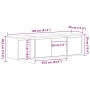 Mueble de TV Negro Roble 120x30x40.5 cm Madera Compuesta von , TV-Möbel - Ref: Foro24-862709, Preis: 82,00 €, Rabatt: %