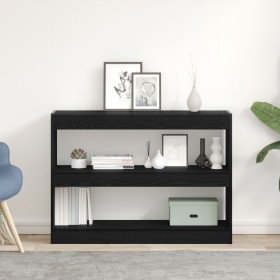 Librero/Divisor de espacio Negro Roble 100x30x72 cm Madera elaborada by , Bookcases and shelves - Ref: Foro24-862723, Price: ...
