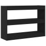 Librero/Divisor de espacio Negro Roble 100x30x72 cm Madera elaborada by , Bookcases and shelves - Ref: Foro24-862723, Price: ...