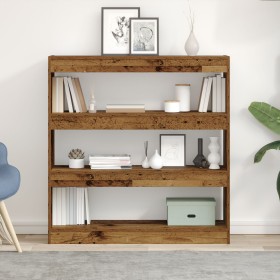 Armario para Libros/Divisor de Habitaciones - Madera Rústica - 100x30x103cm - Madera Elaborada von , Bücherregale und Regale ...