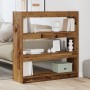Armario para Libros/Divisor de Habitaciones - Madera Rústica - 100x30x103cm - Madera Elaborada von , Bücherregale und Regale ...