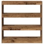 Armario para Libros/Divisor de Habitaciones - Madera Rústica - 100x30x103cm - Madera Elaborada von , Bücherregale und Regale ...