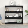 Mueble para libros / Separador de ambientes Roble negro 100x30x103cm Madera resistente von , Bücherregale und Regale - Ref: F...