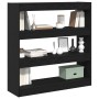 Mueble para libros / Separador de ambientes Roble negro 100x30x103cm Madera resistente von , Bücherregale und Regale - Ref: F...