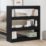 Mueble para libros / Separador de ambientes Roble negro 100x30x103cm Madera resistente von , Bücherregale und Regale - Ref: F...