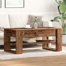 Mesa de café de madera reciclada 102x55x45 cm de madera de ingeniería by , Coffee table - Ref: Foro24-862727, Price: 80,88 €,...