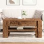 Mesa de café de madera reciclada 102x55x45 cm de madera de ingeniería by , Coffee table - Ref: Foro24-862727, Price: 80,88 €,...