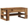 Mesa de café de madera reciclada 102x55x45 cm de madera de ingeniería by , Coffee table - Ref: Foro24-862727, Price: 80,88 €,...