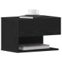 Armario de Noche de Pared de en Madera de Roble Negro de , Mesitas de noche - Ref: Foro24-862734, Precio: 47,20 €, Descuento: %