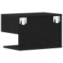 Armario de Noche de Pared de en Madera de Roble Negro de , Mesitas de noche - Ref: Foro24-862734, Precio: 47,20 €, Descuento: %