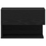 Armario de Noche de Pared de en Madera de Roble Negro de , Mesitas de noche - Ref: Foro24-862734, Precio: 47,20 €, Descuento: %