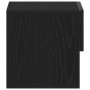 Armario de Noche de Pared de en Madera de Roble Negro de , Mesitas de noche - Ref: Foro24-862734, Precio: 47,20 €, Descuento: %