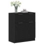 Aparador de roble negro 60x30x70 cm de madera elaborada de , Aparadores - Ref: Foro24-862738, Precio: 73,51 €, Descuento: %