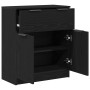 Aparador de roble negro 60x30x70 cm de madera elaborada de , Aparadores - Ref: Foro24-862738, Precio: 73,51 €, Descuento: %